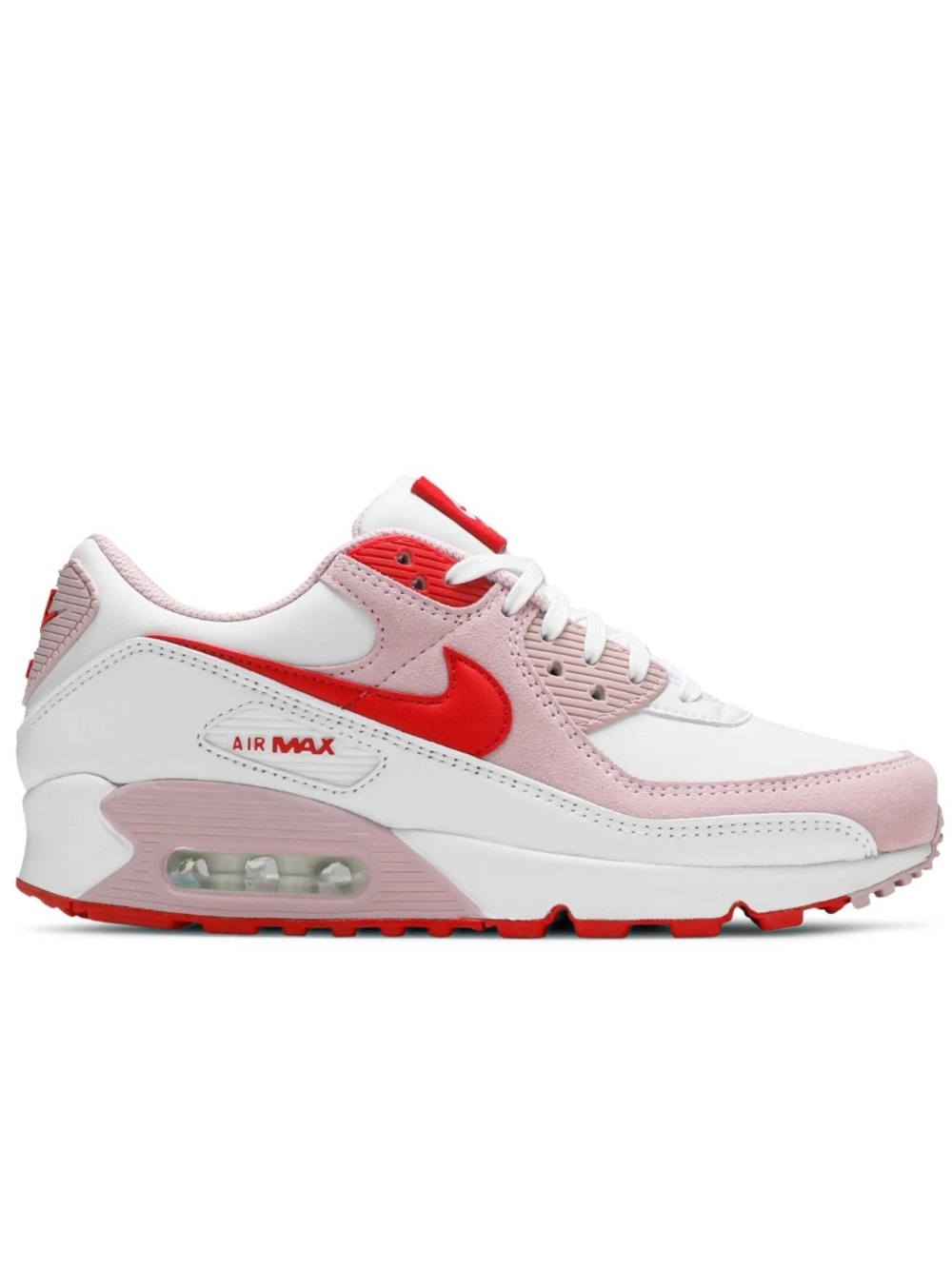 Nike Air Max 90 'Love Letter" DD8029-100 Women's Shoes Size 6 Red Valentine